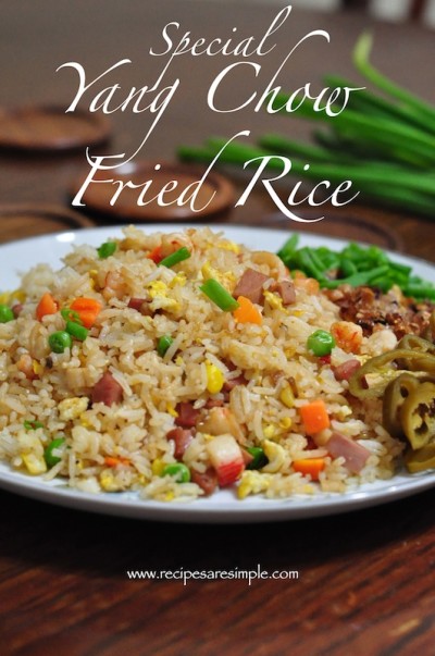 Yang Chow Fried Rice -'Yang Zhou Chao Fan' with Shrimp