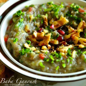 baba ganoush and Mutabbal