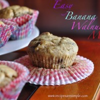 banana walnut muffins