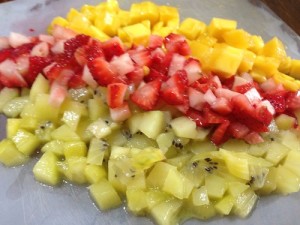 fruits for filling diced