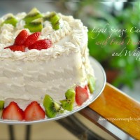 sponge cake with fresh fruit filling recipe