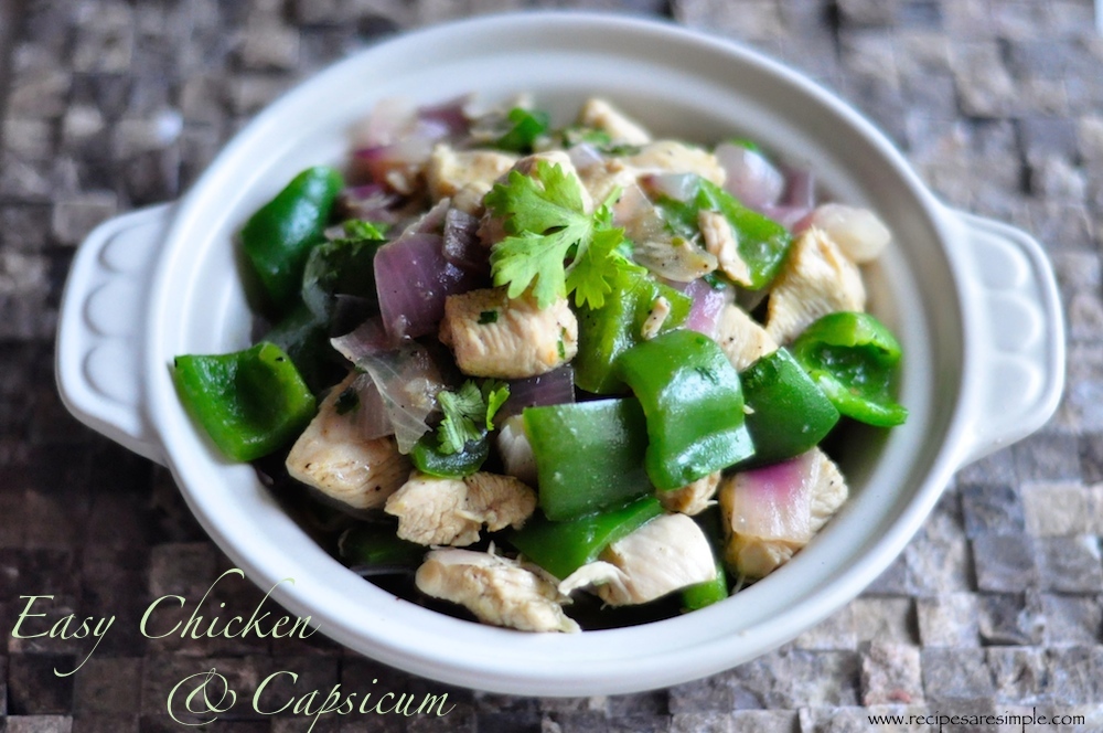 10 minute Capsicum Chicken