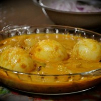 Egg Curry with coconut or coconut milk