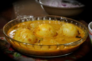 Egg Curry with coconut or coconut milk