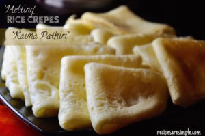 Rice Crepes Made with Coconut Milk | Kaima Pathiri