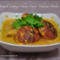 Bengali Cottage Cheese Curry / Channar Dalna