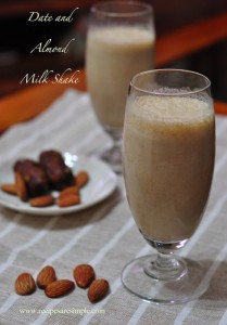 Date Almond Milk Shake / DATE AND ALMOND MILKSHAKE