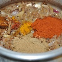 nadan chicken curry - cook spices