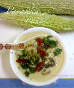 Pavakka / Kaipakka Pachadi with Coconut