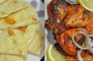 Tandoori Chicken and Naan 300x199 Simple Homemade Naan