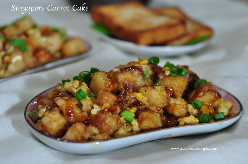 Singapore Carrot Cake Fried Carrot Cake Recipe With Video