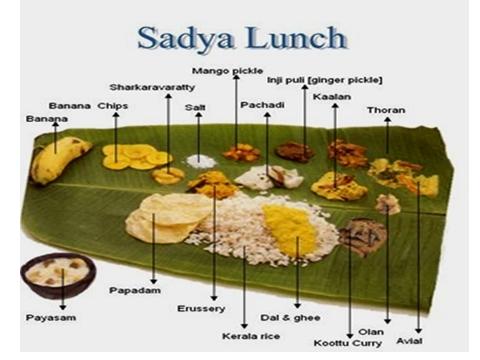 sadya - Naakilla for onam