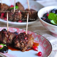 Kofta Meatballs with Sweet N Sour Cherry Sauce!