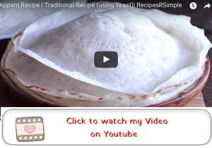 appam recipe youtube video