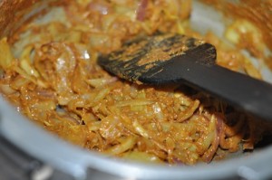 chicken curry for appam saute till cooked