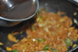 KERALA egg roast - sprinkle water