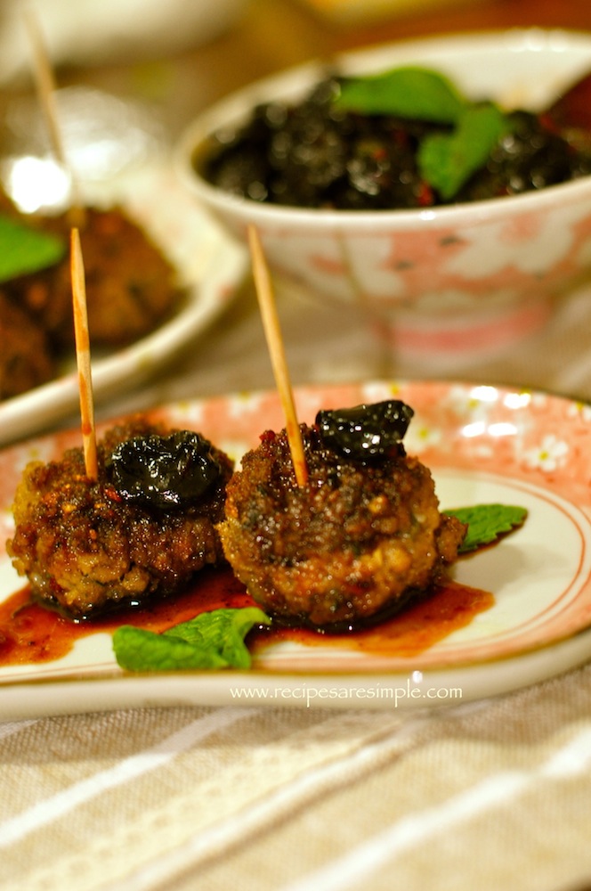 meatballs with sweet and sour cheery sauce 3