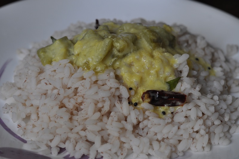 peechinga Parippu with rice