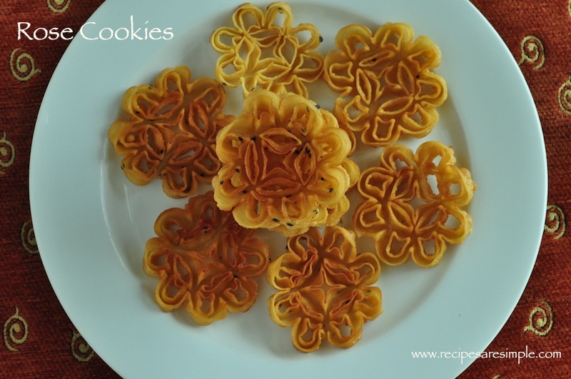 Rose Cookies / Achappam / Honeycomb Cookies / Kuih Loyang /  蜂窝饼