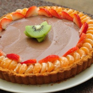 chocolate tofu mousse pie