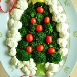 broccoli christmas plate