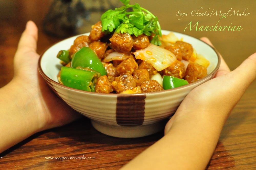 soya chunk manchurian recipe