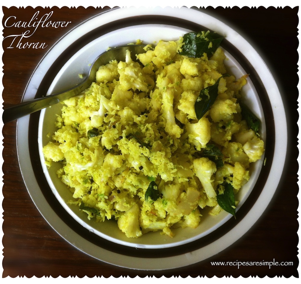 cauliflower thoran