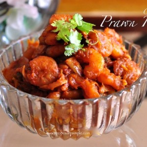 chemmeen roast - kerala style prawn roast