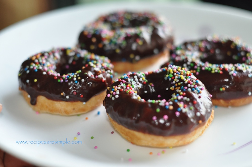 How to Make Doughnuts -made of flour and yeast.