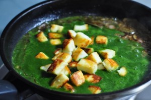 palak paneer add paneer