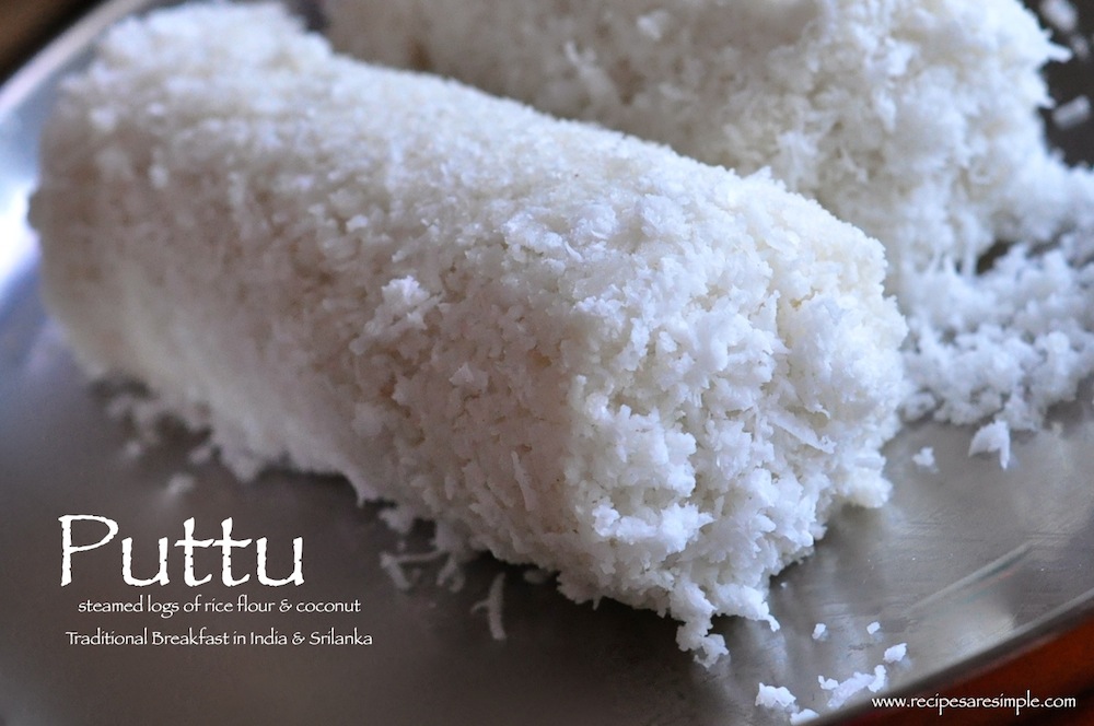 Rice flour puttu