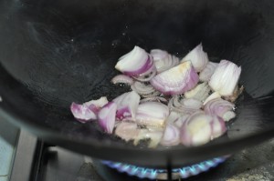 saute onion