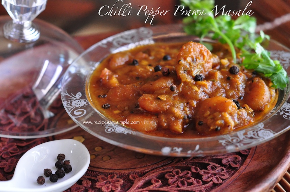 Chilli Pepper Prawn Masala