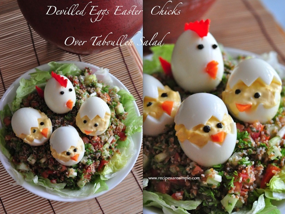 Devilled Eggs Easter Egg Chicks