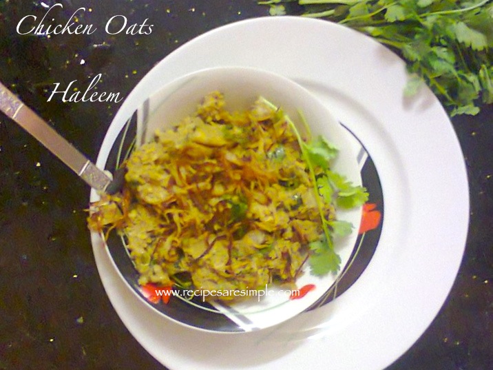 chicken oats haleem recipe 1