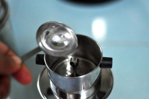 Vietnamese Coffee Recipe - pour little water first