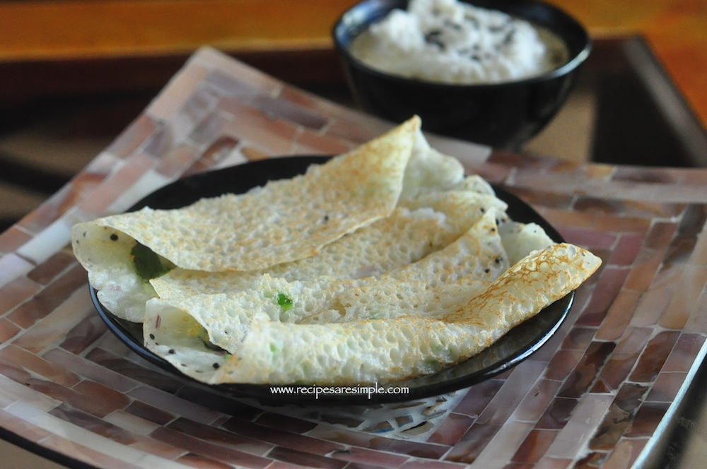 onion rava dosa / thosai recipe