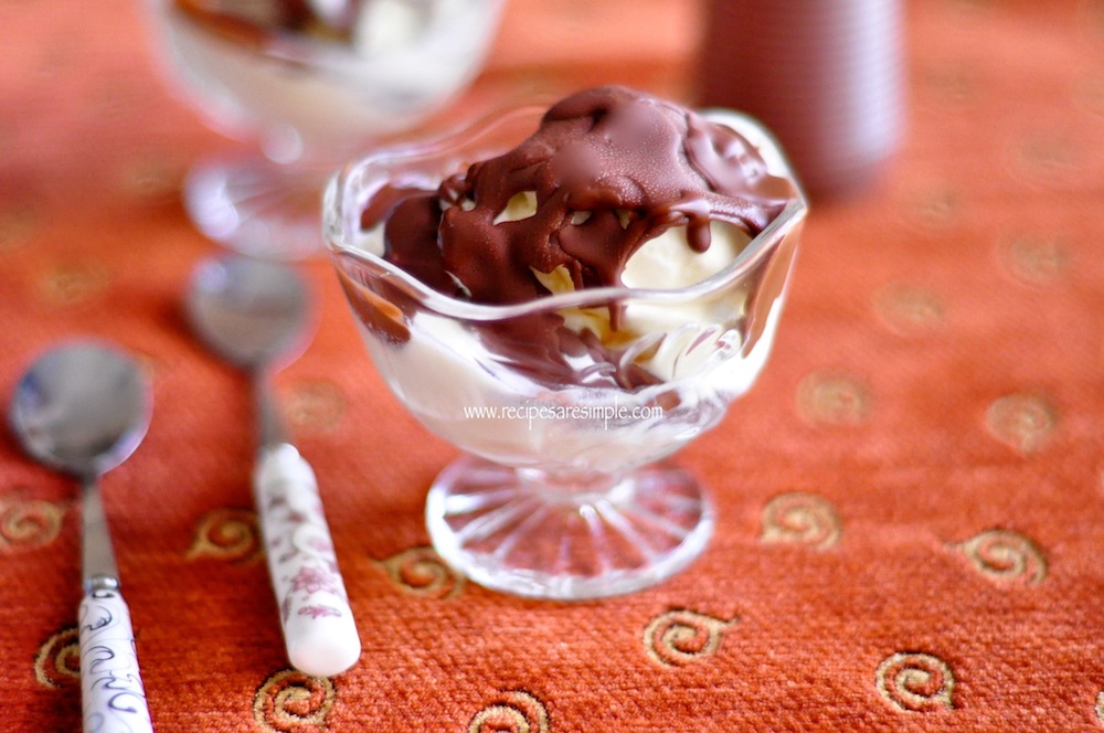 Chocolate Shell Topping recipe