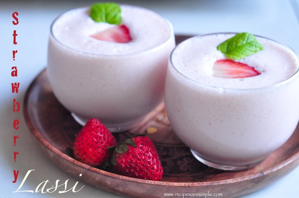 strawberry lassi