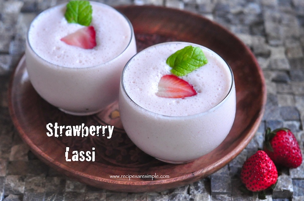 strawberry lassi