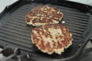 home made beef burger - grilled