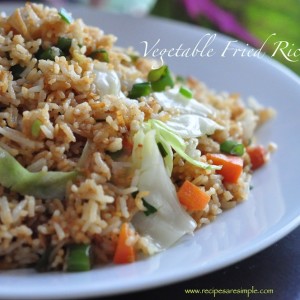 vegetable fried rice