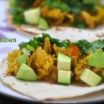 green chicken taco