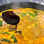 sambar recipe - Kerala varutharacha sambar add tamarind solution