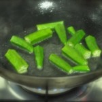 sambar recipe - Kerala varutharacha sambar okra