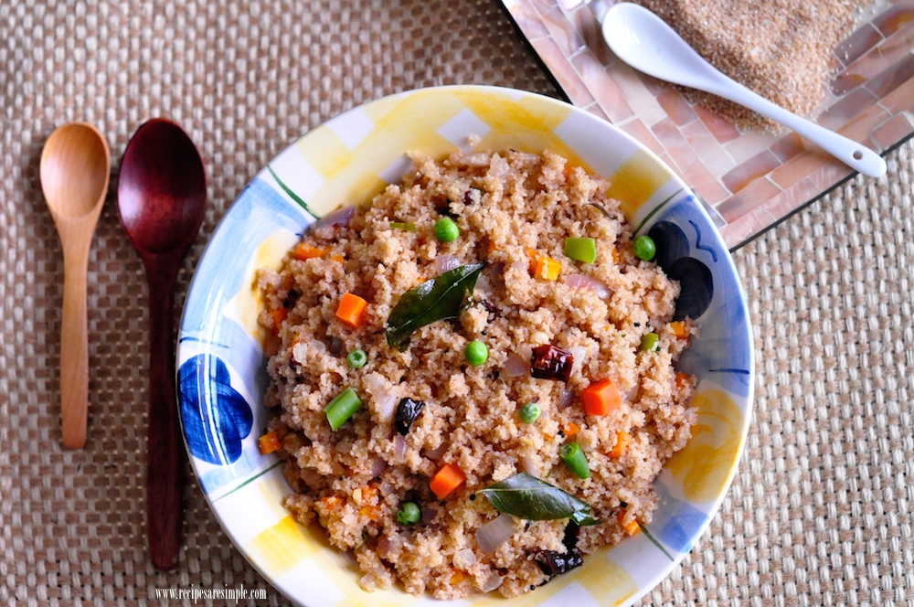 Samba Wheat Rava Upma - dalia broken wheat