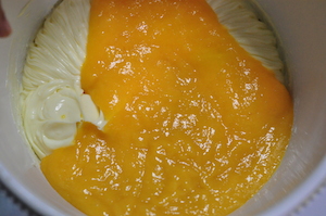 add mango puree