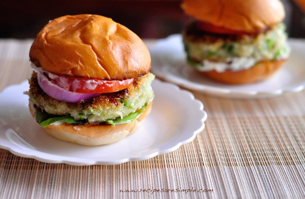 aloo tikki burger recipe