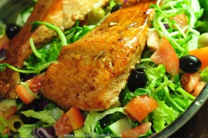 baked salmon with balsamic vinegar dressiing