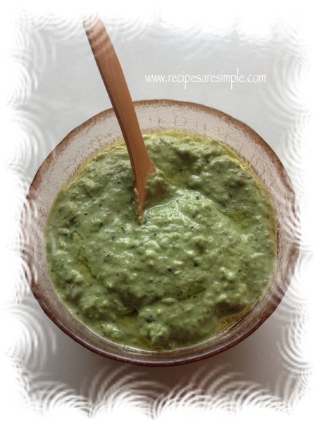 watercress and avocado dip